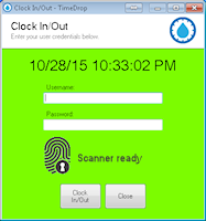 TimeDrop® Time Clock - Clock In/Out